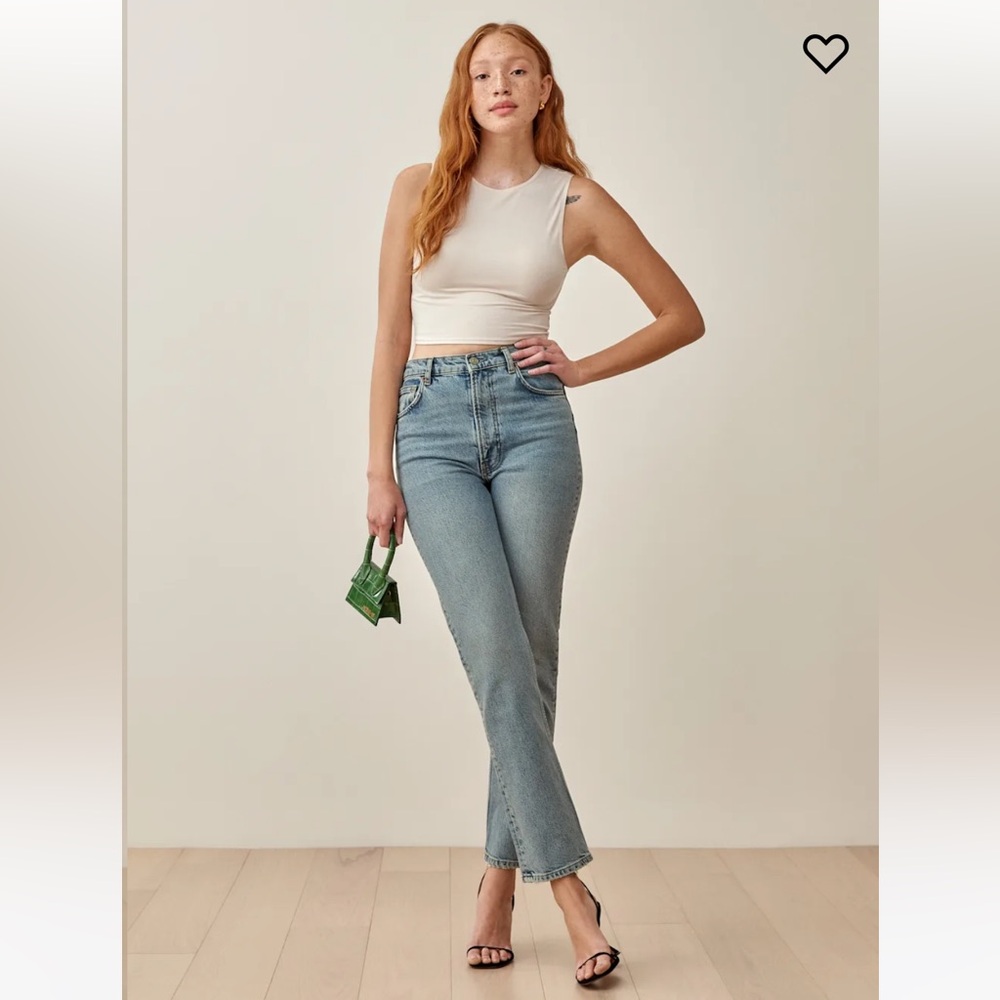 Reformation Liza Ultra High Rise Straight Jeans